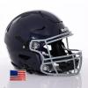 Riddell SpeedFlex Adult w/Light Gray SF-2BD Facemask + US Flag Decal (Navy Helmet, Small Helmet) - Green Gridiron view 1