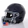 Riddell SpeedFlex Adult w/Light Gray SF-2BD Facemask + US Flag Decal (Navy Helmet, Small Helmet) - Green Gridiron view 3