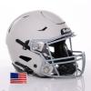 Riddell SpeedFlex Adult w/Light Gray SF-2BD Facemask + US Flag Decal (Light Grey Helmet, Small Helmet) - Green Gridiron view 1