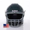 Riddell SpeedFlex Adult w/Light Gray SF-2BD Facemask + US Flag Decal (Forest Green Helmet, Small Helmet) - Green Gridiron view 2