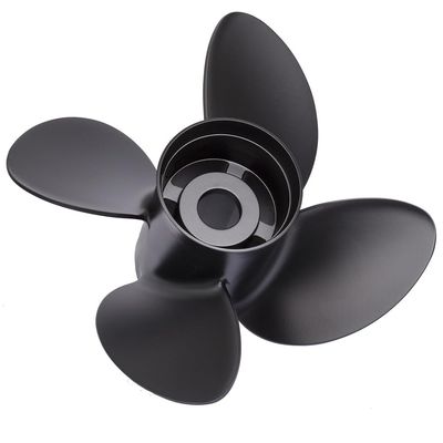 Rareelectrical New Aluminum Propeller Compatible with Yamaha by Part Number 9513-145-17 Diameter 14.5In X 17In Pitch 4 Blades Right Hand Rotation Rubex 4