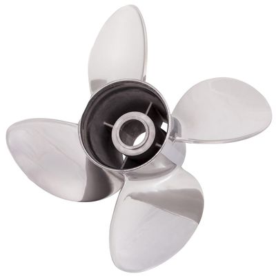 Rareelectrical New Stainless Steel Propeller Compatible with Honda Johnson/Evinrude 75-350 Hp 1985-2021 by Part Number 9554-140-25 Mar-14425-0L-E0 Diameter 14" X 25" Pitch 4 Blades Lh Rubex