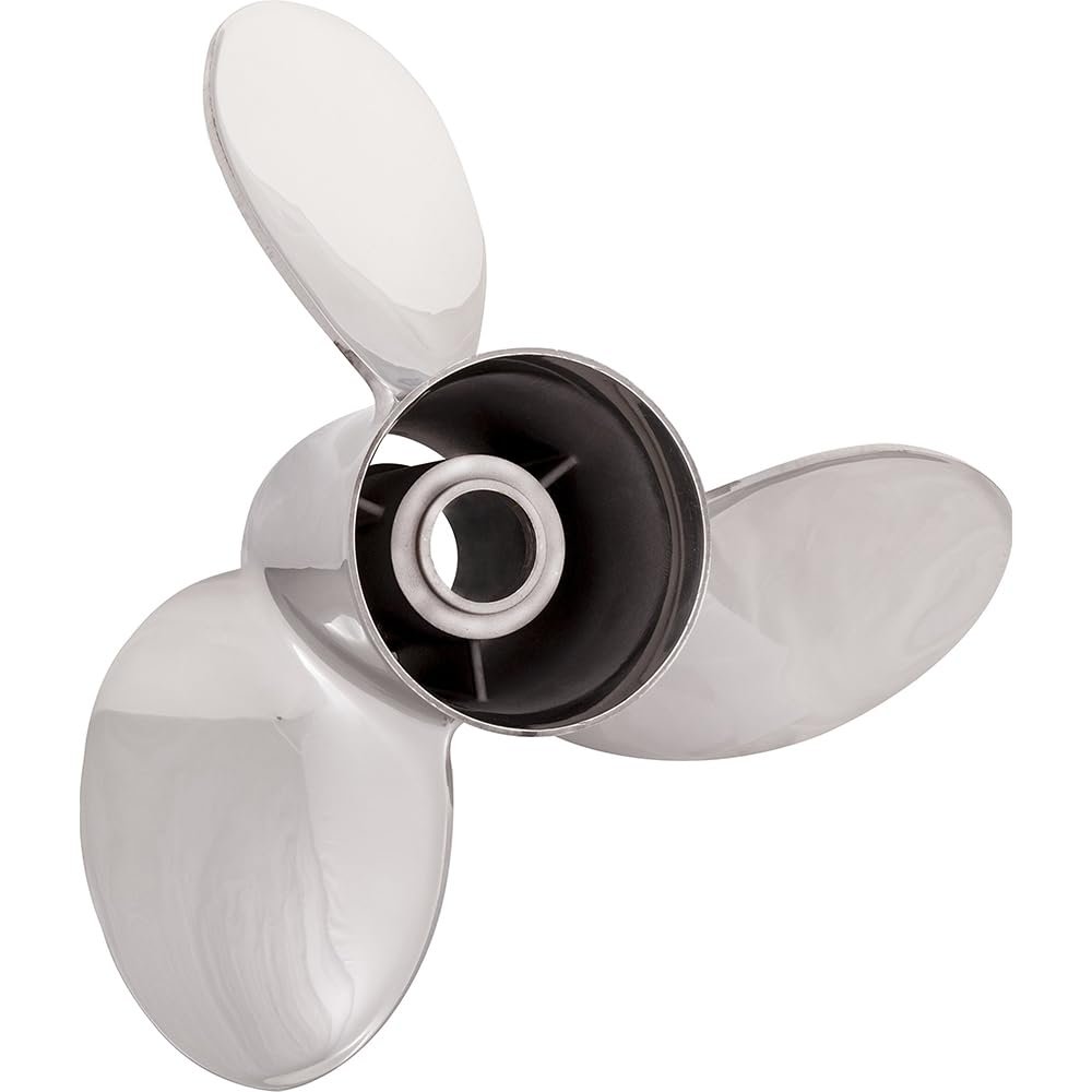 Rareelectrical New Stainless Steel Propeller Compatible with Mercury Omc I/O by 9571-155-17 3152 1520 6Ce-45978-00-00 6Ce-45978-20-00 6R4-45978-A0-00 Diameter 15.5" X 17" Pitch Rh Rubex