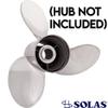 Rareelectrical New Stainless Steel Propeller Compatible with Mercury Omc I/O by 9571-155-17 3152 1520 6Ce-45978-00-00 6Ce-45978-20-00 6R4-45978-A0-00 Diameter 15.5" X 17" Pitch Rh Rubex view 2