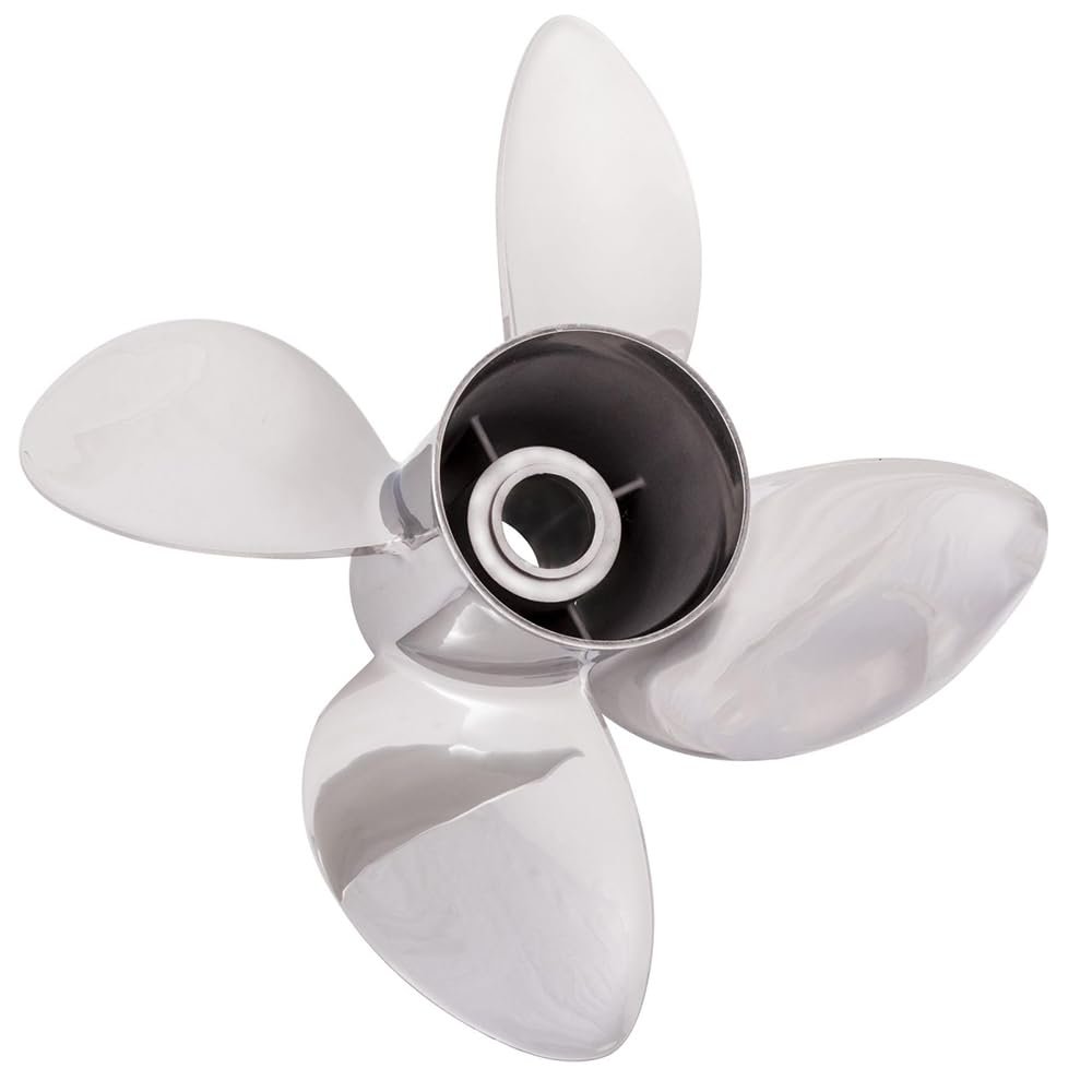 Rareelectrical New Stainless Steel Propeller Compatible with Mercury Omc I/O by 9573-153-22 6Aw-45B76-10-00 6Aw-45B76-20-00 6Br-45B74-00-00 6Ce-45B72-00-00 Diameter 15.25" X 22" Pitch Rh Rubex