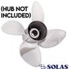 Rareelectrical New Stainless Steel Propeller Compatible with Mercury Omc I/O by 9573-153-22 6Aw-45B76-10-00 6Aw-45B76-20-00 6Br-45B74-00-00 6Ce-45B72-00-00 Diameter 15.25" X 22" Pitch Rh Rubex view 2