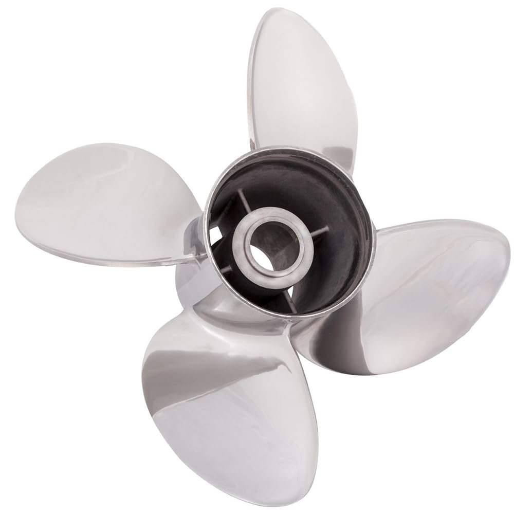 Rareelectrical New Stainless Steel Propeller Compatible with Suzuki Volvo Penta Yamaha by 9553-143-17 176575 3150 1730 3152 1730 48-48-48-8M0103526 58234-Zy3-A17h Diameter 14.25" X 17" Pitch Rh Rubex