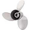 Rareelectrical New Stainless Steel Propeller Compatible with Mercury Omc I/O by 9572-160-19 3153 2120 6Ax-45972-00-00 6Ax-45974-10-00 6Ax-45974-20-00 99105-0080L-20P Diameter 16" X 19" Pitch Lh Rubex view 1