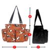 NGIL Small Utility Tote Small Carry on Travel Tote Bags for Women, Women Mini Work Tote Caddy Bag (Stallion Style- Black) view 3