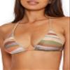 BECCA Women's Standard Canyon View Triangle Bikini Top, Adjustable, Tie Back, Swimwear Separates, Multicolor A, Small view 1