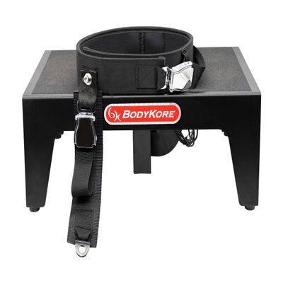 Squat Box MX1182- Belt Squat Platform- Connects to Cable Machine or Resistance Band! Portable and Easy to use! Comes with Belt!