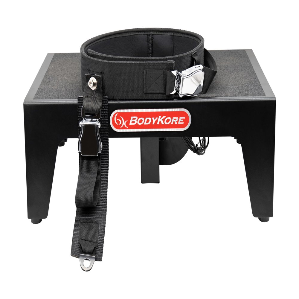 Squat Box MX1182- Belt Squat Platform- Connects to Cable Machine or Resistance Band! Portable and Easy to use! Comes with Belt!