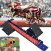 Starting Block Sprinter, Field Starting Blocks with Standard Card Ruler & Thick Non-Slip Pad, 8-Angle Adjustment and Easily Adjusted Pedal Angles, Easy to Operate, Suitable for Various Surfaces view 1