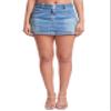 YMI Jeans Womens Denim Micro Skirt, Olympic Blue, 01 view 1
