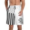 for God So Loved The World That He Gave His Only Son John 3:16 Men's Swim Trunks Running Shorts Beach Shorts Large White view 1