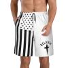 Believer, Christian, Cross, Jesus, Faith, Bible Men's Swim Trunks Swim Shorts Running Shorts Men's Beach Shorts 3XL White view 1