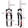 DHNCBGFZ 26/27.5/29 Bikes Front Fork Bikes Fork Aluminum Alloy Shock Front Suspension Fork Suspension Fork Steerer 100mm HL QR 9mm(Black Red,26") view 4