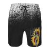 Faith Jesus Cross Sunflowers American Flag Men's Swim Trunks Swim Shorts Running Shorts Men's Beach Shorts Large view 3