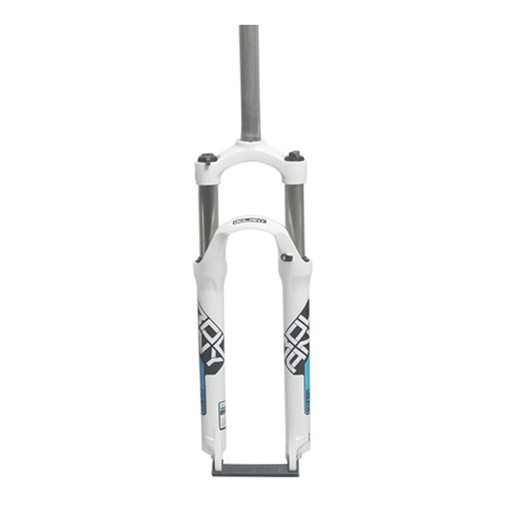 DHNCBGFZ 26/27.5/29 Bikes Front Fork Bikes Fork Aluminum Alloy Shock Front Suspension Fork Suspension Fork Steerer 100mm HL QR 9mm(White Blue,26")
