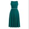 PRETTYGARDEN Women's 2 Piece Maxi Skirt Sets Casual Summer Knit Cropped Tank Top High Waisted Long Skirts Outfit (Blue Green,Small) view 1