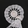 Yjcnelcr 12Pcs White Badminton Shuttlecocks Indoor Outdoor Gym Sports Accessories Badminton Net with Poles view 3