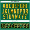 NineFit Basics Custom Darts Bowling Golf Polo Shirts for Men Women Youth, Green Black Yellow Personalized Golf Shirts Printed Name Number Logo view 4