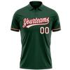 NineFit Basics Custom Darts Bowling Golf Polo Shirts for Men Women Youth, Green White Red Personalized Golf Shirts Printed Name Number Logo view 2