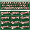 NineFit Basics Custom Darts Bowling Golf Polo Shirts for Men Women Youth, Green White Red Personalized Golf Shirts Printed Name Number Logo view 3