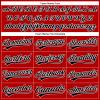 NineFit Basics Custom Darts Bowling Golf Polo Shirts for Men Women Youth, Red and Black White Personalized Golf Shirts Printed Name Number Logo view 3