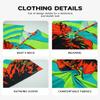 Bsubseach Women Floral Print Kaftan Dresses Plus Size Swimsuit Cover Up 2025 Summer Bathing Suit Caftan Loungewear Beach Dress Green Orange Flowers view 3