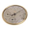 NPQPNAFC Outdoor Barometer, Thermometer, Hygrometer,Household Weather 3 in 1 Wall Mounted Weather Thermometer Barometer,Indoor and Outdoor Barometer, Gold view 1