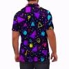 Xdceu Mens Golf Polo Shirts Retro 80s Print Mens Polo Shirts 90s Funny Polo Shirts Quick-Dry Moisture Wicking Golf Shirts view 2