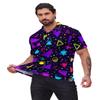 Xdceu Mens Golf Polo Shirts Retro 80s Print Mens Polo Shirts 90s Funny Polo Shirts Quick-Dry Moisture Wicking Golf Shirts view 3