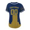 Custom Baseball Jersey for Women Fashion City Skyline Design Hip Hop Button Down Shirt Stitched/Printed Personalized Name & Number Fans Gift for Baseball Mom Women Girls S-4XL view 3