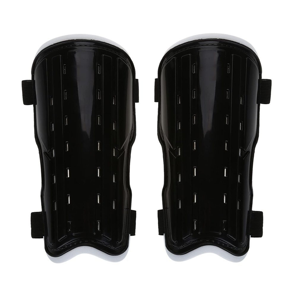 Aendu Soccer Shin Guard- Shockproof Adult Soccer Ball Shin Guards Legs Protector (1 Pair) (Black)