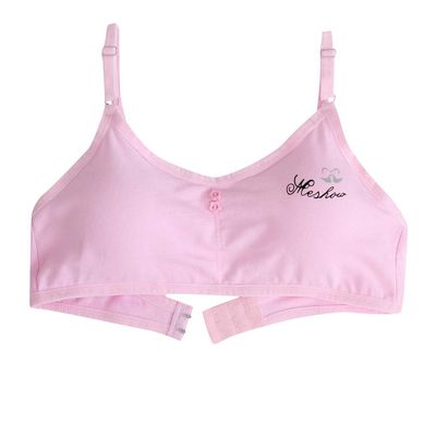 Popular Girls Removable Padding Training Bra Crop Cami Sports Bras Seamless Soft Comfy Underwear Athletic Tank Vest Pink