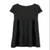 Akivide Women's Summer Cotton Linen Short Sleeve Dress Crew Neck Loose Casual Tunic Beach Dresses with Pockets view 4