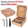 25 Pairs Sintered Metal Ebike Bicycle Disc Brake Pads, Compatible with Tektro Brake Pads for Shimano Brake Pads MT200 M355 M446 M447 M315 M365 MT500,Electric Bike Brake Pads with Installation Tools view 2