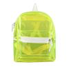 SXLINGDO See Through Stadium Backpack Mini, Light Flight Clear Backpack Heavy Duty Transparent Backpack for Work Travel (Green), 26*14*30cm view 1