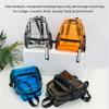 SXLINGDO Clear Small Backpack Heavy Duty 12x12x6, Fashion Clear PVC Purse Bags for Womens See Through Plastic Bag Work Travel (Brown), 27*13*30cm view 3