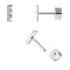 20G Titanium Flat Back Stud Earrings, Hypoallergenic for Women, Helix Tragus Conch Piercing Jewelry, Screw Back for Girls Toddlers, Cartilage Stud, Nap Earrings view 1