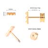 20G Titanium Flat Back Stud Earrings, Hypoallergenic for Women, Helix Tragus Conch Piercing Jewelry, Screw Back for Girls Toddlers, Cartilage Stud, Nap Earrings view 2