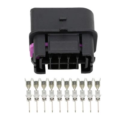 10 Sets 10 Pin Suitable for The Public Section of The Black Headlamp with Terminal DJ7105B-3.5-11 10P Car Connector