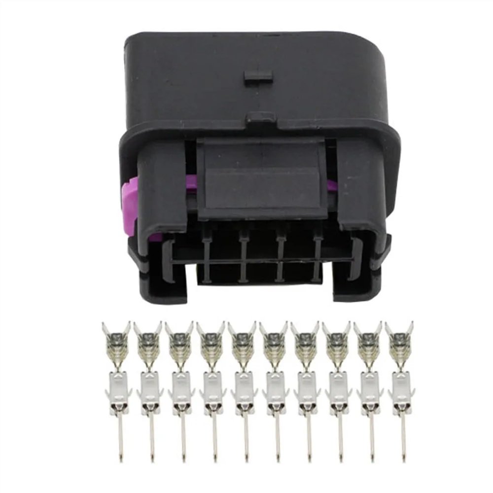 10 Sets 10 Pin Suitable for The Public Section of The Black Headlamp with Terminal DJ7105B-3.5-11 10P Car Connector