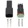 DWFSKZKV Black 10 Sets 2 Pin DJ3021Y-1.6-11/21 DT Connectors DT04-2P/DT06-2S Automobile Waterproof Wire Electrical Connector Plug view 1