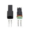 DWFSKZKV Black 10 Sets 2 Pin DJ3021Y-1.6-11/21 DT Connectors DT04-2P/DT06-2S Automobile Waterproof Wire Electrical Connector Plug view 2