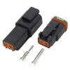 DWFSKZKV Black 10 Sets 2 Pin DJ3021Y-1.6-11/21 DT Connectors DT04-2P/DT06-2S Automobile Waterproof Wire Electrical Connector Plug view 4