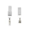 10 Sets 1 Pin 6.3 Series Automotive Connector White Plastic Vehicle Connector Rectangular with Terminal DJ7018-6.3-11/21 1P view 1