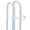 vidaXL Silver Bicycle Stand-Galvanized Steel Freestanding 2-Bike Rack-17.1x15.7x28.7 Inch, for Indoor/Outdoor use view 4