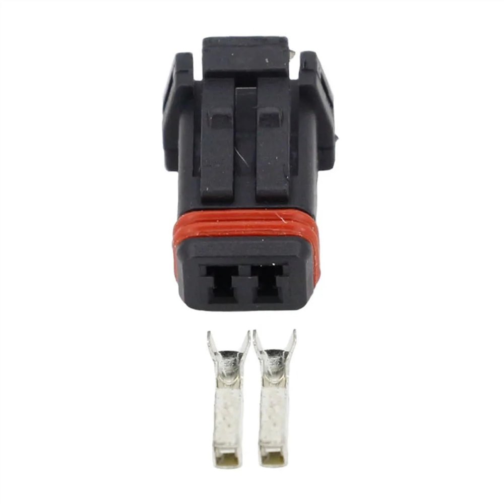 DWFSKZKV 2 Pin Automotive Harness Connector car Connector Plug with Terminal Block DJ7028-1.2-21 (Size : 5 Sets)